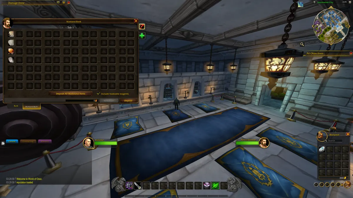 The Warband Bank in Stormwind