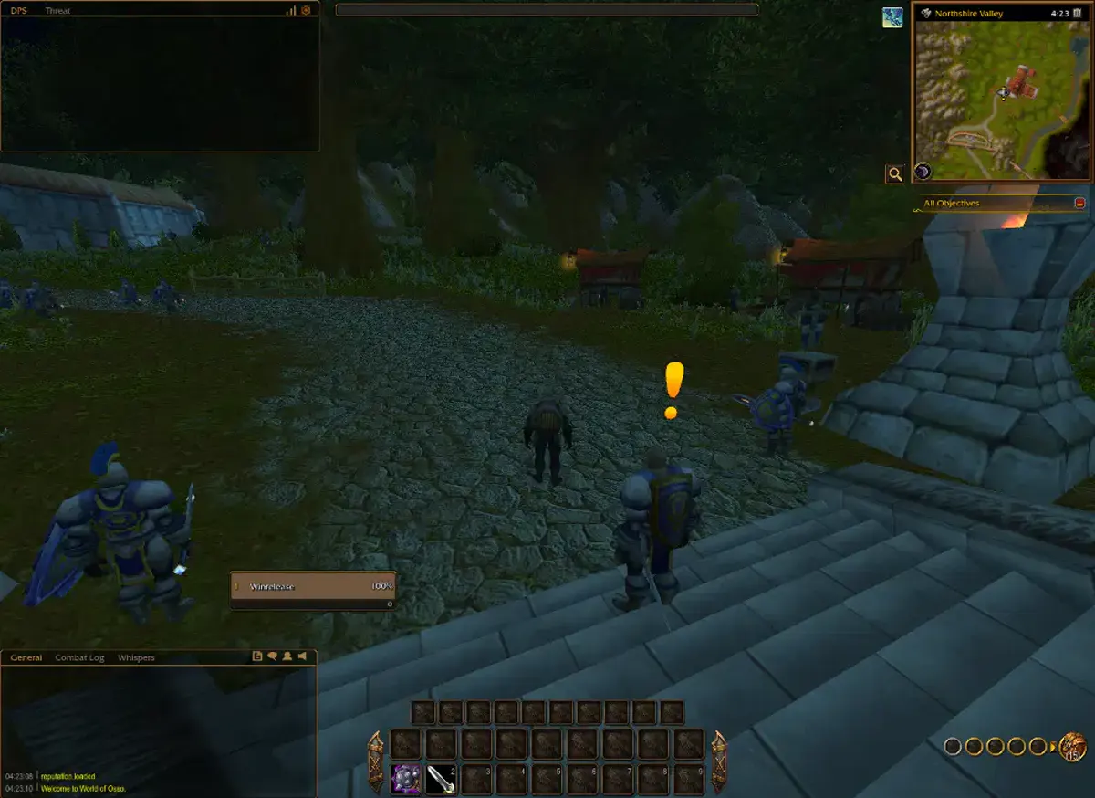 World of Osso running on Windows